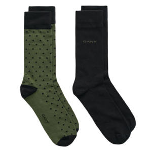 GANT 2-Pack Dot & Solid Socks